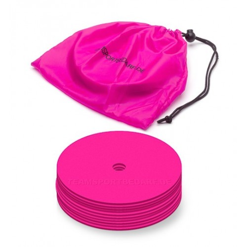 Marking discs ø 15,5 cm Set of 12 pink