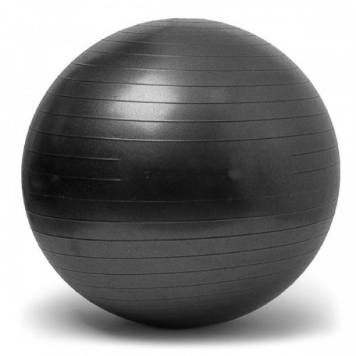 Gymnastics Ball Black Size 65 cm
