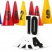 Adhesive numbers for cones - Set (1-10)
