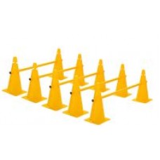 Cone Hurdles Set of 5 Height 38 cm Yellow