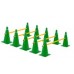 Cone Hurdles Set of 5 Height 38 cm Green