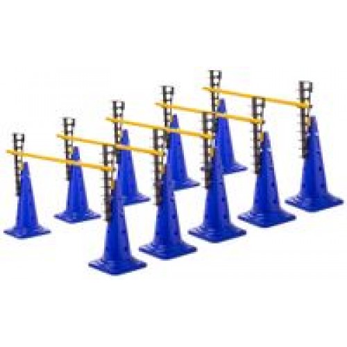 Ladder Hurdles Set of 5 Height 52 cm Blue