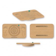 Balance board made of wood - with a labyrinth